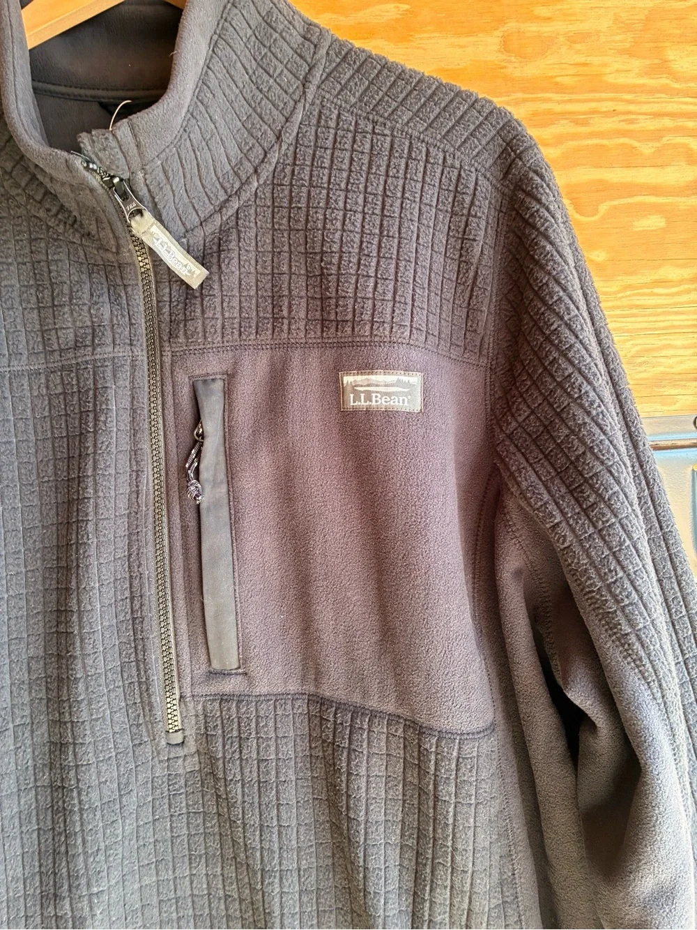 NWT LL BEAN Classic Windproof Fleece Jacket in Black  Size 3X Plus